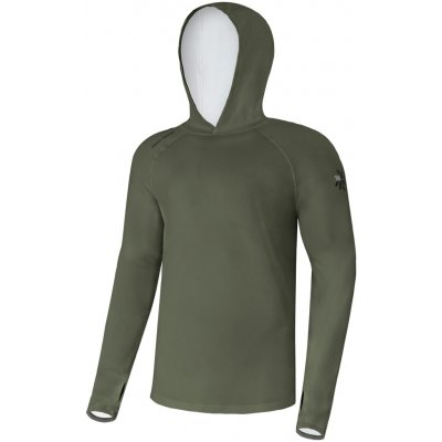Giants fishing funkční tričko s dlouhým rukávem UV50+Hoodie Dark Green – Hledejceny.cz