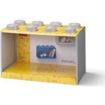 Dětská šedá nástěnná police LEGO® Brick 8 – Sleviste.cz