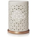 Yankee Candle Belmont Lattice Ceramic with Metal Base aroma lampa