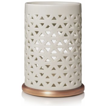 Yankee Candle Belmont Lattice Ceramic with Metal Base aroma lampa