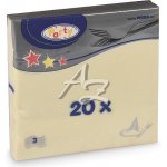 Wimex ubrousky 3V béžové 20ks 33x33cm – Zbozi.Blesk.cz