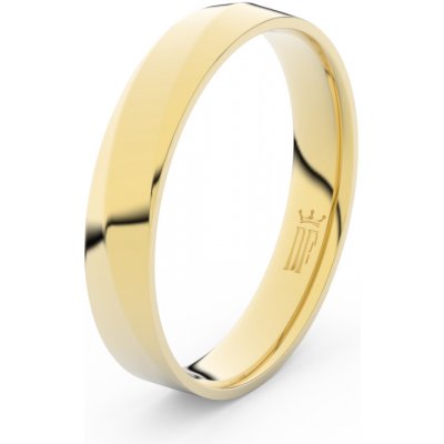 Danfil prsten DLR3026 žluté zlato 585/1000 bez kamene povrch lesk – Zboží Mobilmania