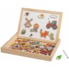 Magnetky pro děti Playtive Dřevěná výuková hra magnetický box zvířata