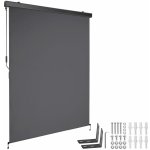 tectake 406139 svislá markýza eloise se 2 nástěnnými držáky - 140 x 250 cm,tmavě šedá – Hledejceny.cz