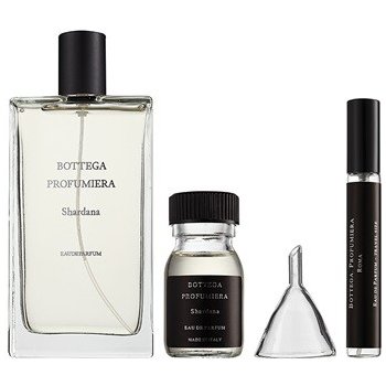 Bottega Profumiera Shardana EDP 100 ml + EDP náplň 30 ml + plnitelný flakon 10 ml + trychtýř dárková sada