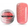 Zdobení nehtů Silcare Ozdobný prášek Neon Glow Glitter 07 Light Orange 3 g