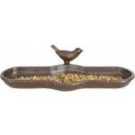 Esschert Design Napajedlo pro ptáky Bird 7 x 29,5 cm litina hnědá – Hledejceny.cz
