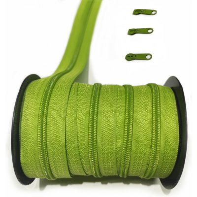 Zip spirálový zelený 5 mm metráž – Hledejceny.cz