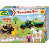 Auta, bagry, technika Lena Truckies set farma plast traktor s přívěsem nakladač s doplňky