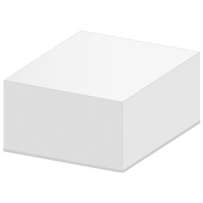 Blok kostka bílá 9x9x5 cm - lepená – Hledejceny.cz
