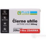 Plus Lékárna Černé uhlí 350 mg tablet 20 + 4 kapslí – Hledejceny.cz