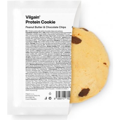 Vilgain Protein Cookie peanut butter chocolate chip 80 g – Zboží Dáma
