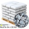 Jezírková dekorace Kameny.cz Okrasné kameny - Ice Blue valounky Vyberte si balení: Paleta - 54 x 20 kg - DOPRAVA ZDARMA