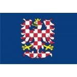 Moravská vlajka (modrá) - 150 x 225 cm - tunel, karabina – Zboží Mobilmania