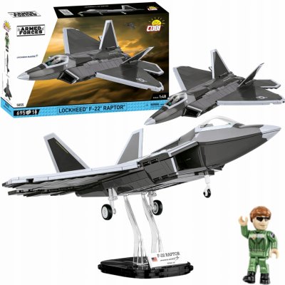 COBI 5855 Armed Forces 1:48 Americký pokročilý stíhací letoun Lockheed Martin F-22 Raptor – Zbozi.Blesk.cz