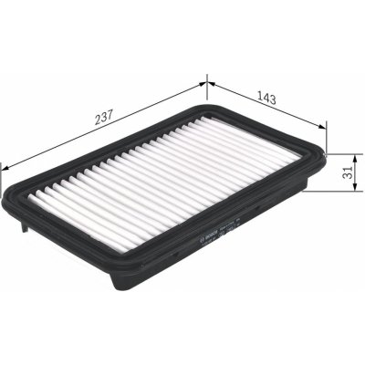 Vzduchový filtr BOSCH F 026 400 191 – Hledejceny.cz