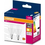 Osram 2PAK LED žárovka LED E14 P45 7W = 60W 806lm 2700K Teplá bílá 200° VALUE – Hledejceny.cz