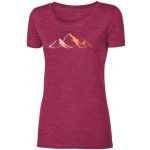 Progress Triko krátké dámské VINKA MOUNTAINS merino vínový melír – Sleviste.cz