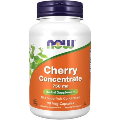 NOW Foods NOW Cherry Contentrate koncentrát z třešně 750 mg 90 rostlinných kapslí