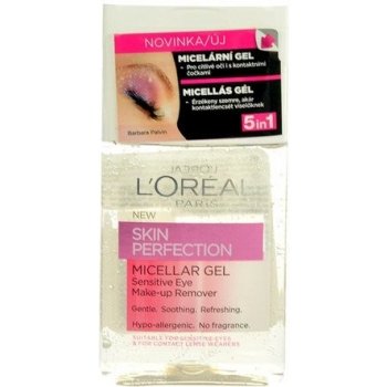 L'Oréal Skin Perfection micelární gel pro citlivé oči 5v1 125 ml