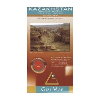 Kazakhstan, Kyrgyzstan, Tajikistan, Turkmenistan, Uzbekistan, Geographical Map