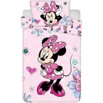 Jerry Fabrics Disney povlečení Minnie Flowers 02 baby 100 x 135 40 x 60 cm – Zbozi.Blesk.cz