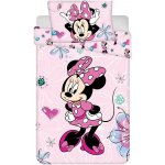 Jerry Fabrics Disney povlečení Minnie Flowers 02 Baby 40 x 60 , 100 x 135 cm – Sleviste.cz