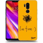 Pouzdro Picasee silikonové LG G7 ThinQ - I am fine čiré – Zboží Mobilmania