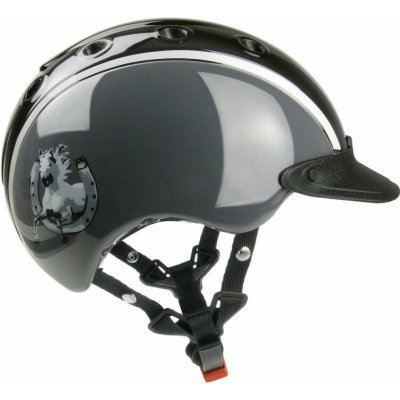 CASCO Jezdecká přilba Nori dětská černo šedá – Zboží Mobilmania