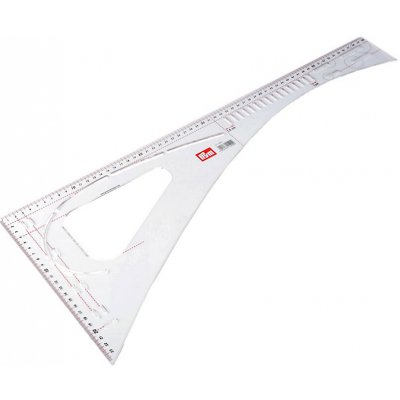 Krejčovský příložník / pravítko Prym délka 60 cm - transparent – Zboží Dáma