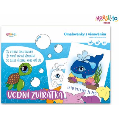 Kresli.to Vymaluj přání vodní zvířátka W011345