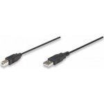 Manhattan 333368 Hi-Speed USB 2.0 A-B M/M 1,8m, černý – Zboží Živě