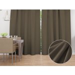 Biante Sametový závěs SV-031 Hnědá khaki 140x140 cm – Zboží Mobilmania