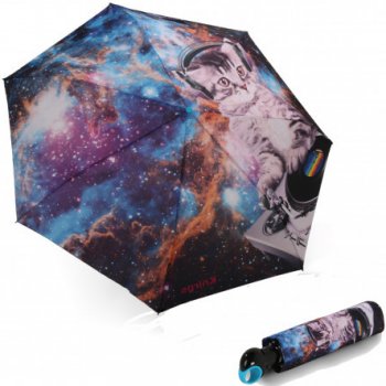 Knirps Floyd Duomatic DJ spase cat extravagantní plně automatický deštník