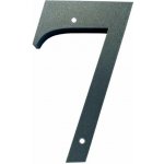 Domovní číslo popisné 7 na zeď, vrata, sloupky s dírami pro vruty barva antracit, výška 170 mm – Zboží Mobilmania