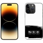 mmCase na iPhone 14 Pro Max 6.7 - chemické prvky černobílé pozadí – Zboží Mobilmania