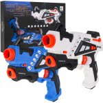 RKToys Sada laserových pistolí Blue White 2 ks – Zboží Mobilmania