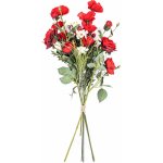 Umělá kytice růží a máku, 27 x 72 x 12 cm – Zboží Mobilmania
