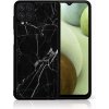 Pouzdro a kryt na mobilní telefon Samsung PROTEMIO 39361 MY ART Silikonový kryt Samsung Galaxy A12 / M12 BLACK MARBLE (142)