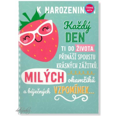 Albi Hrací přání K narozeninám ... YAHODA / Mirai Y – Hledejceny.cz