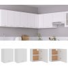 Kuchyňská dolní skříňka zahrada-XL Závěsné skříňky 2 ks bílé 50 x 31 x 60 cm dřevotříska