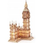 Robotime Rolife Svítící 3D dřevěné puzzle Big Ben 220 ks – Zboží Dáma