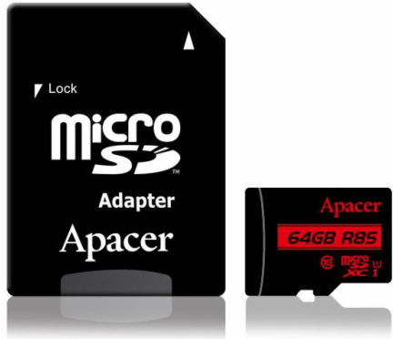 Apacer microSDXC 64 GB UHS-I U1 AP64GMCSX10U5-R