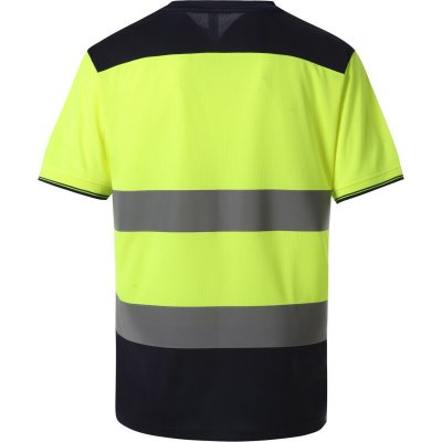 Yoko tričko HVJ400 Hi-Vis výstražné krátký rukáv hi vis oran oranžová fluorescent navy M – HobbyKompas.cz