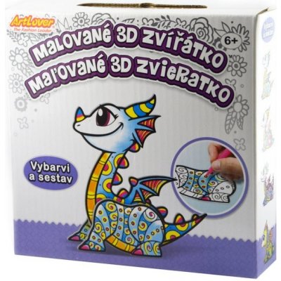 ArtLover malované 3D zvířátko Drak 15cm