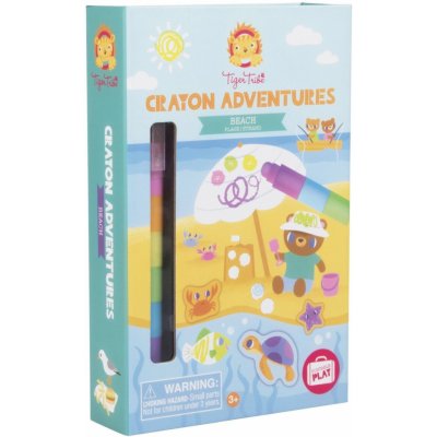 Tiger Tribe Dobrodružné listy s aktivitami Crayon Adventures Beach – Hledejceny.cz