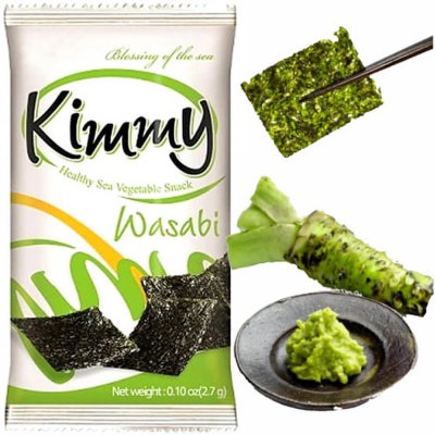 Dongwon Kimmy křupavé plátky řasy Nori s wasabi 2,7 g – Zbozi.Blesk.cz