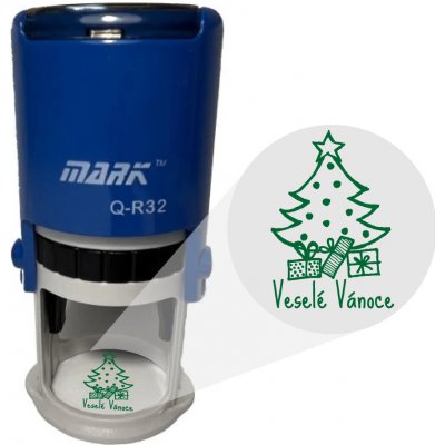 Mark Samonamáčecí razítko Veselé Vánoce 021 mentolová 45mm – Sleviste.cz