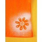 Pletex legíny do zvonu oranžová kytka – Sleviste.cz