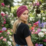 Ebbie bavlněný turban-twist DUSTY ROSE – Hledejceny.cz